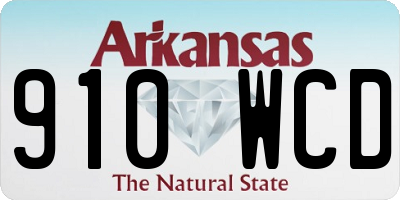 AR license plate 910WCD