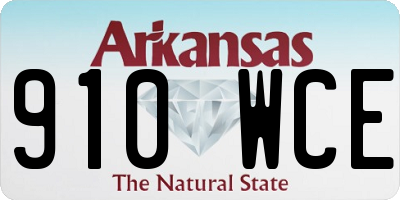 AR license plate 910WCE