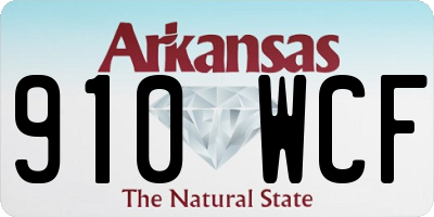 AR license plate 910WCF