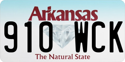 AR license plate 910WCK