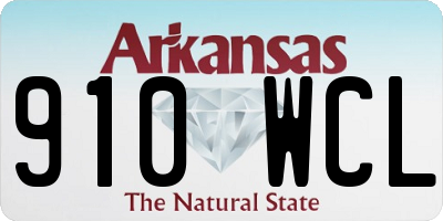 AR license plate 910WCL