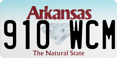 AR license plate 910WCM