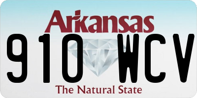 AR license plate 910WCV