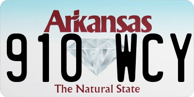 AR license plate 910WCY