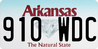 AR license plate 910WDC