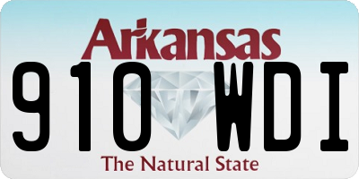 AR license plate 910WDI