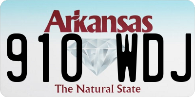 AR license plate 910WDJ