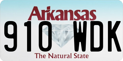 AR license plate 910WDK