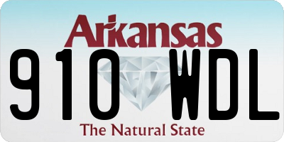 AR license plate 910WDL