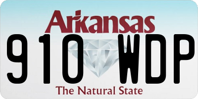 AR license plate 910WDP