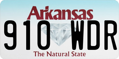 AR license plate 910WDR