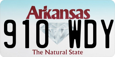 AR license plate 910WDY