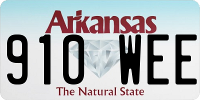 AR license plate 910WEE