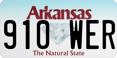 AR license plate 910WER