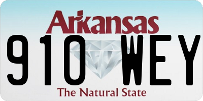 AR license plate 910WEY