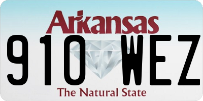 AR license plate 910WEZ