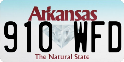 AR license plate 910WFD