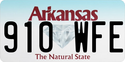 AR license plate 910WFE