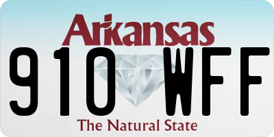 AR license plate 910WFF