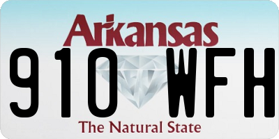 AR license plate 910WFH