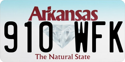 AR license plate 910WFK