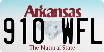 AR license plate 910WFL
