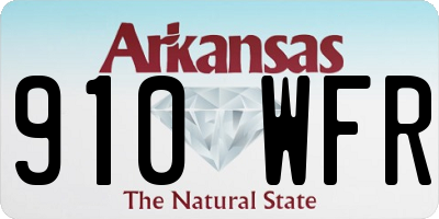 AR license plate 910WFR