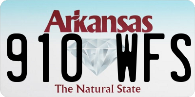 AR license plate 910WFS