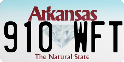 AR license plate 910WFT