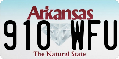 AR license plate 910WFU