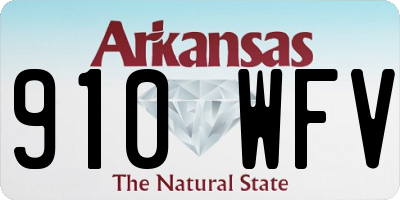 AR license plate 910WFV