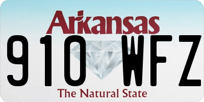 AR license plate 910WFZ