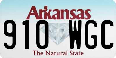 AR license plate 910WGC