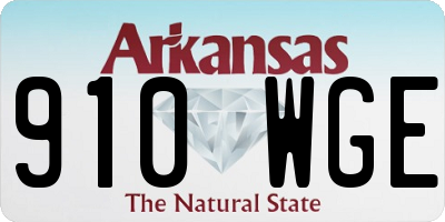 AR license plate 910WGE