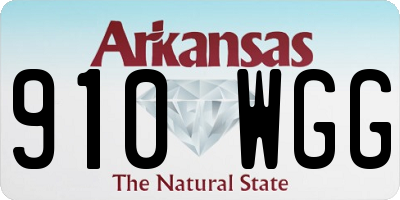 AR license plate 910WGG