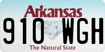 AR license plate 910WGH