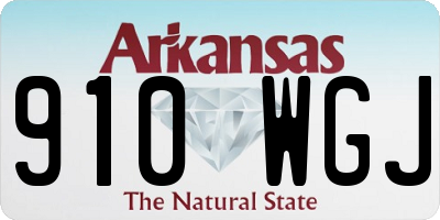 AR license plate 910WGJ