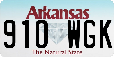 AR license plate 910WGK