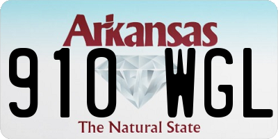 AR license plate 910WGL