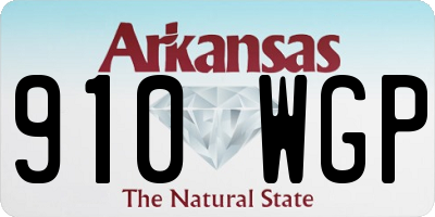 AR license plate 910WGP