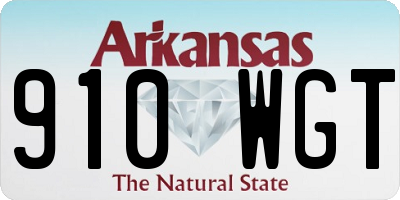 AR license plate 910WGT