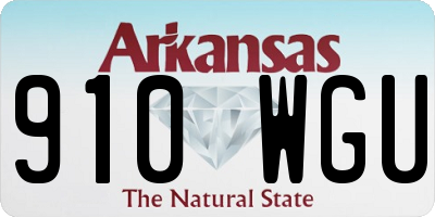 AR license plate 910WGU