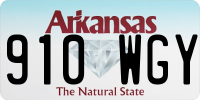 AR license plate 910WGY