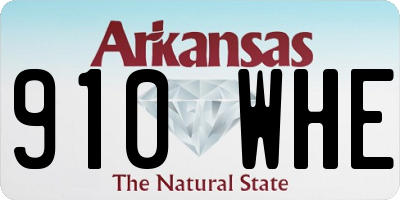 AR license plate 910WHE