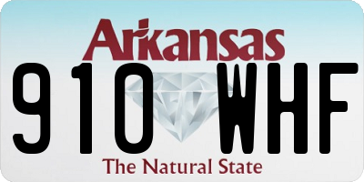 AR license plate 910WHF