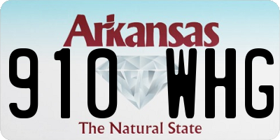 AR license plate 910WHG