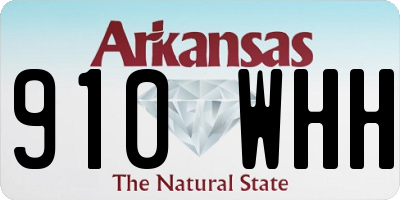 AR license plate 910WHH