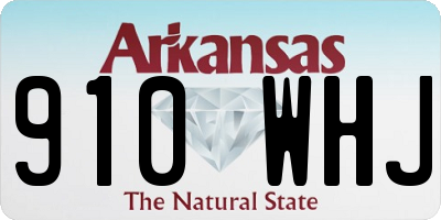 AR license plate 910WHJ
