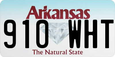 AR license plate 910WHT