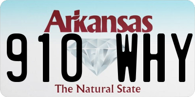 AR license plate 910WHY